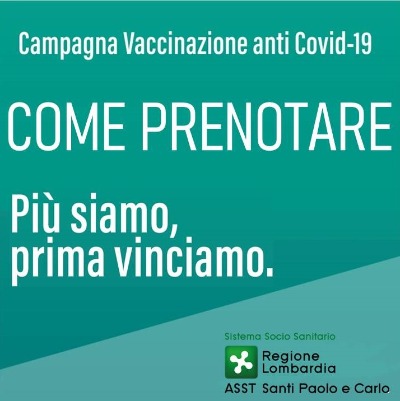 Prenotazione Vaccino Anti Covid 19 Asst Santipaolocarlo