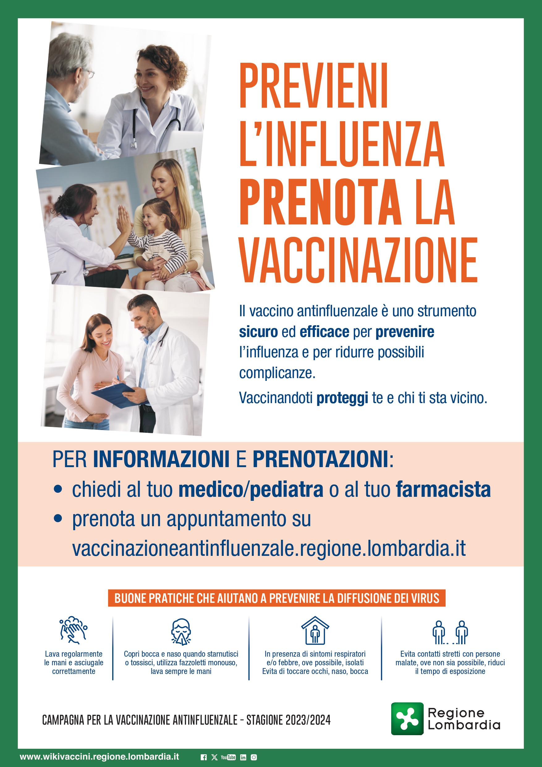 CAMPAGNA VACCINAZIONE ANTINFLUENZALE - STAGIONE 2023/2024