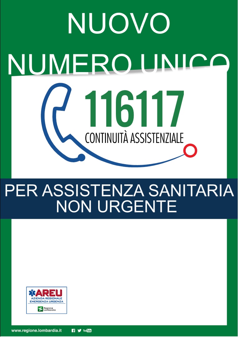 116.117 numero unico continuità assistenziale (ex guardia medica)