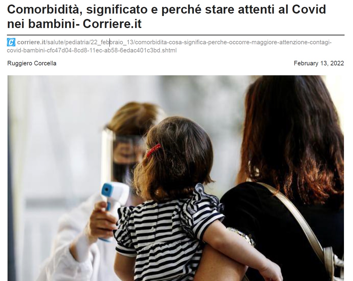 Comorbidità, significato e perchè stare attenti al Covid nei bambini