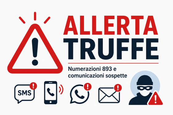 ATTENZIONE ALLE COMUNICAZIONI CON IL NUMERO 893
